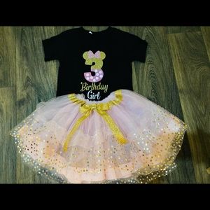 Homemade mini birthday outfit custom made to order